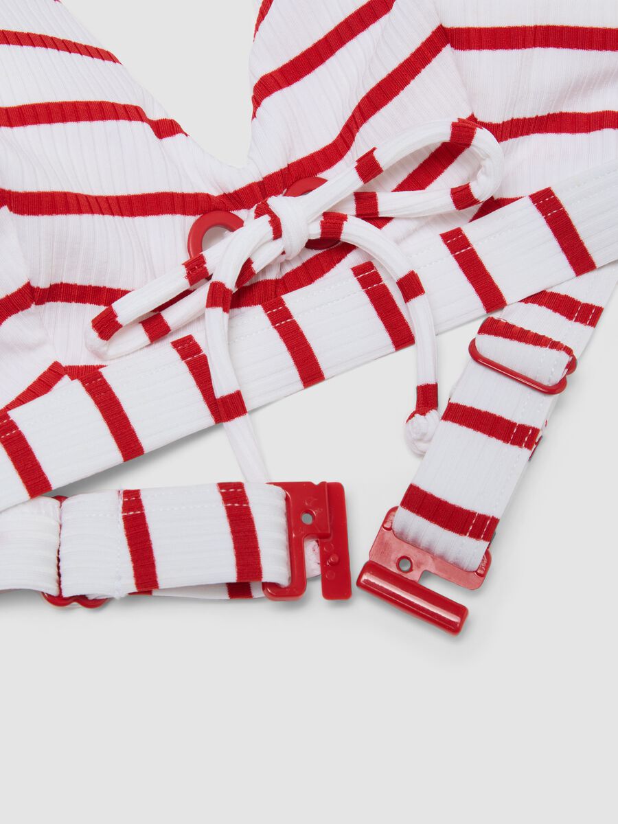 White triangle bikini top in stretch fabric_5