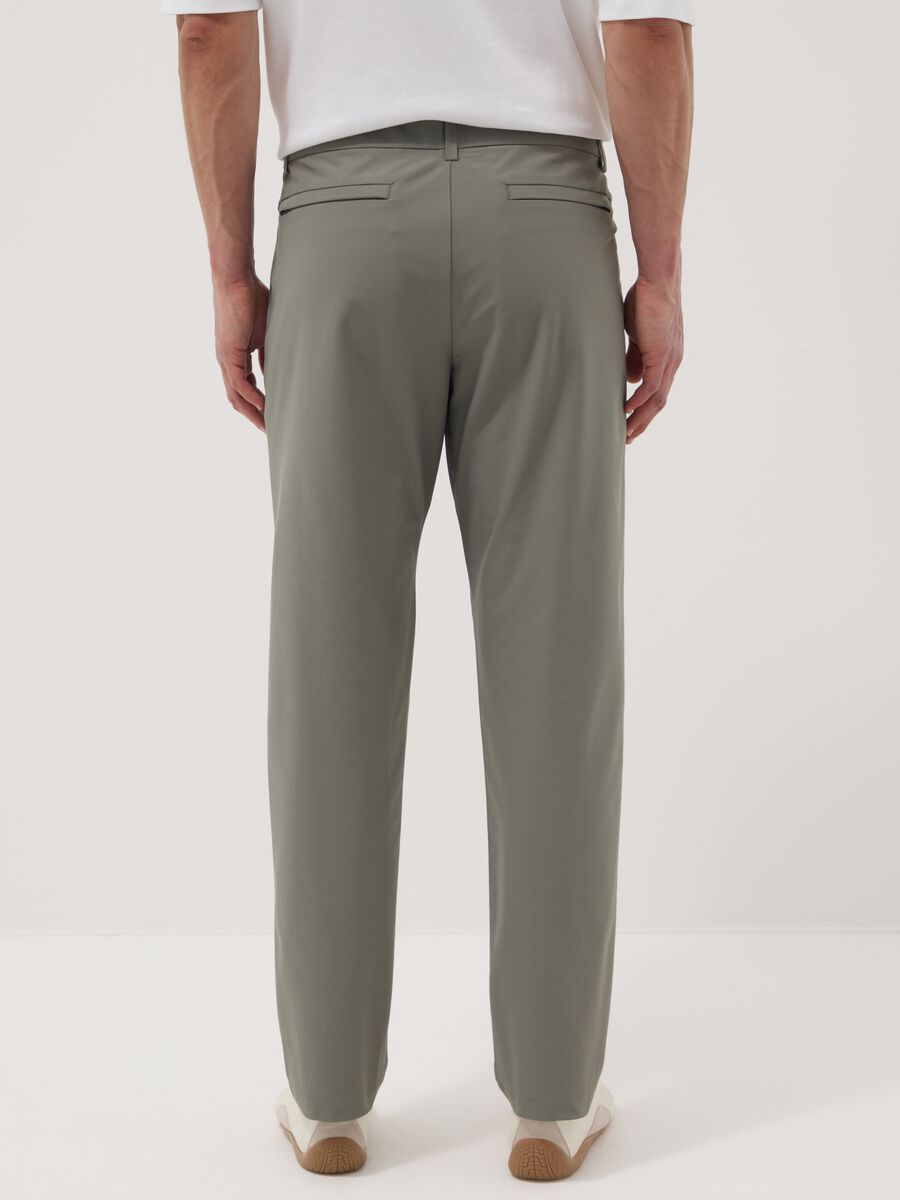 Green regular-fit chino trousers_2