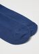 Blue Midi Cotton Blend Socks_2