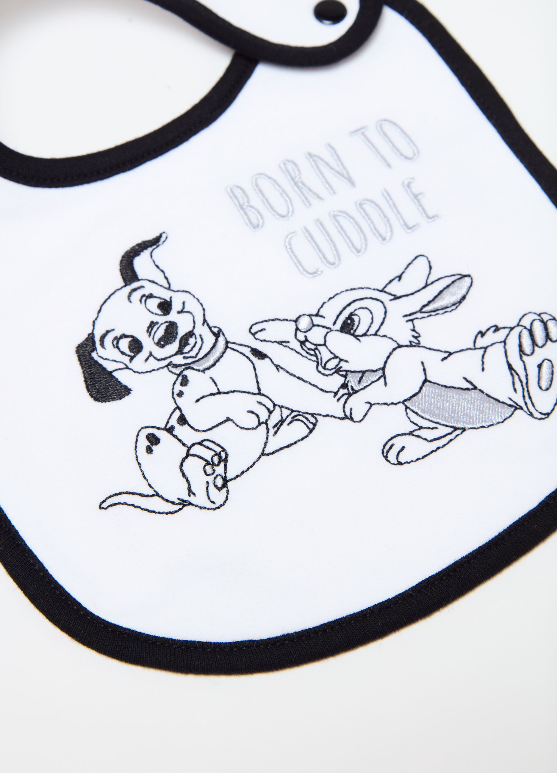 Bib with Thumper and Lucky embroidery