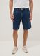 Blue denim Bermuda shorts in cotton blend, regular fit_1
