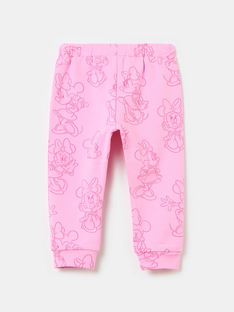 Joggers with drawstring and Minnie Mouse print_1