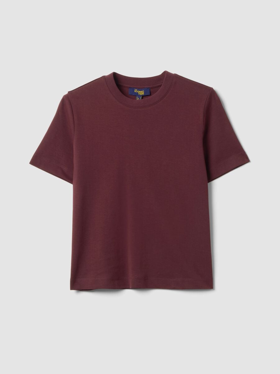 Purple pure cotton relaxed-fit T-shirt_4