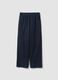 Straight Jogger Trousers in Stretch Cotton Blue_4
