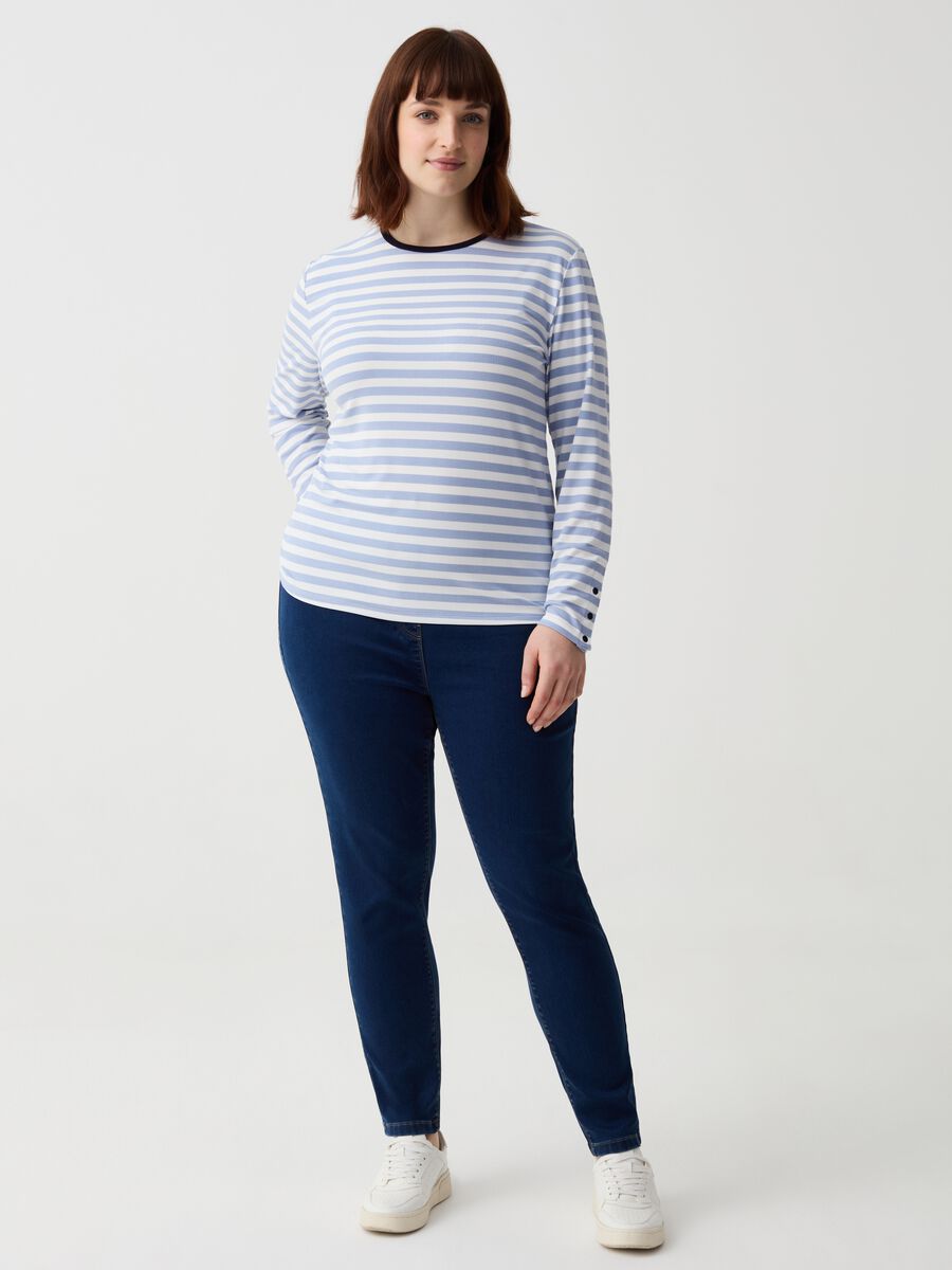 Curvy stretch jeggings with pockets_0