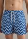 Blue swim shorts with wave pattern_2