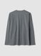 Grey organic cotton crew-neck pyjama top_2