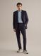 Blue regular fit formal trousers_0