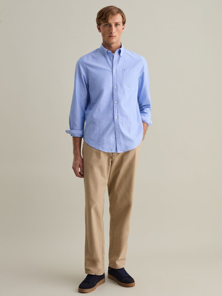 Regular-fit shirt in Oxford cotton_1
