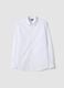 White slim-fit shirt with classic collar, easy iron_4