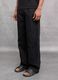 100% Linen Wide-Leg Trousers Black_2