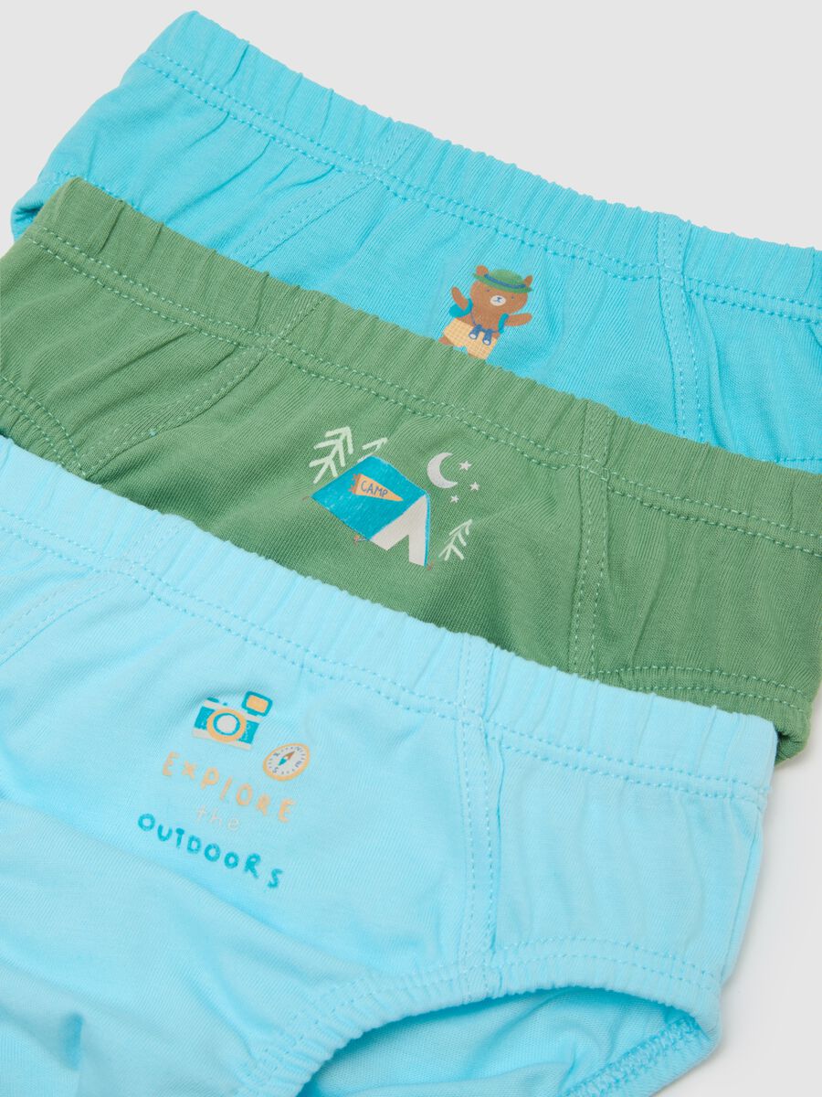 Multipack of pure cotton multicoloured regular fit baby briefs_2