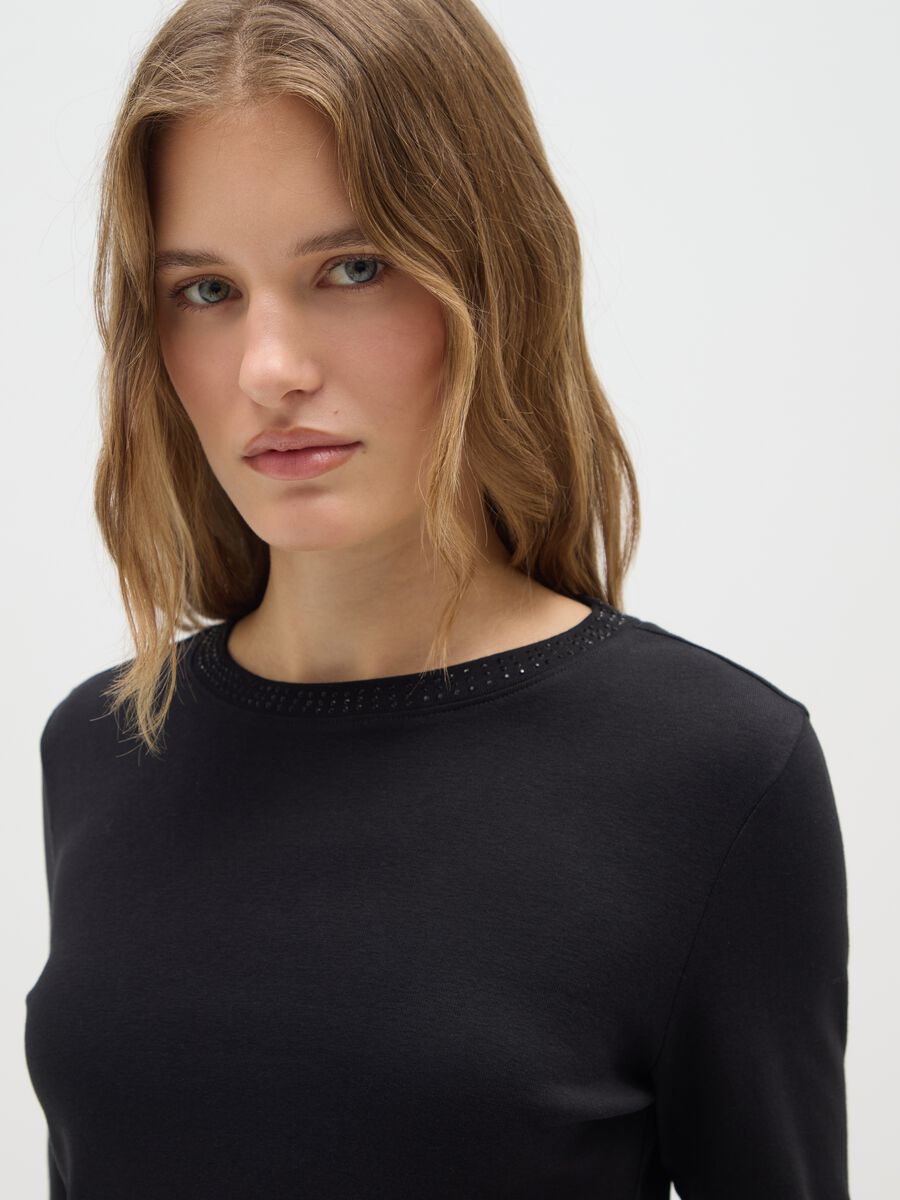 Pure Cotton Black Regular Fit T-Shirt_3