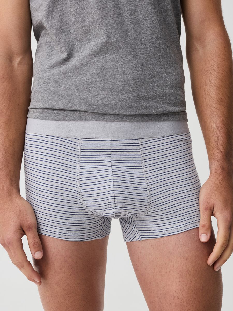 Five-pack stretch organic cotton boxer shorts with pattern_1
