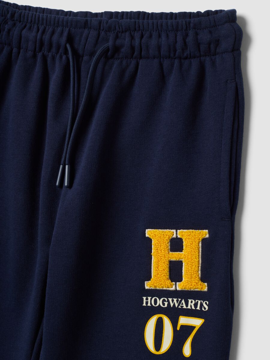 Blue cotton-blend Harry Potter joggers for boys_3