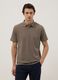 Regular fit brown pure cotton polo_0