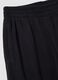 Black regular-fit fleece joggers with elasticated waistband_1