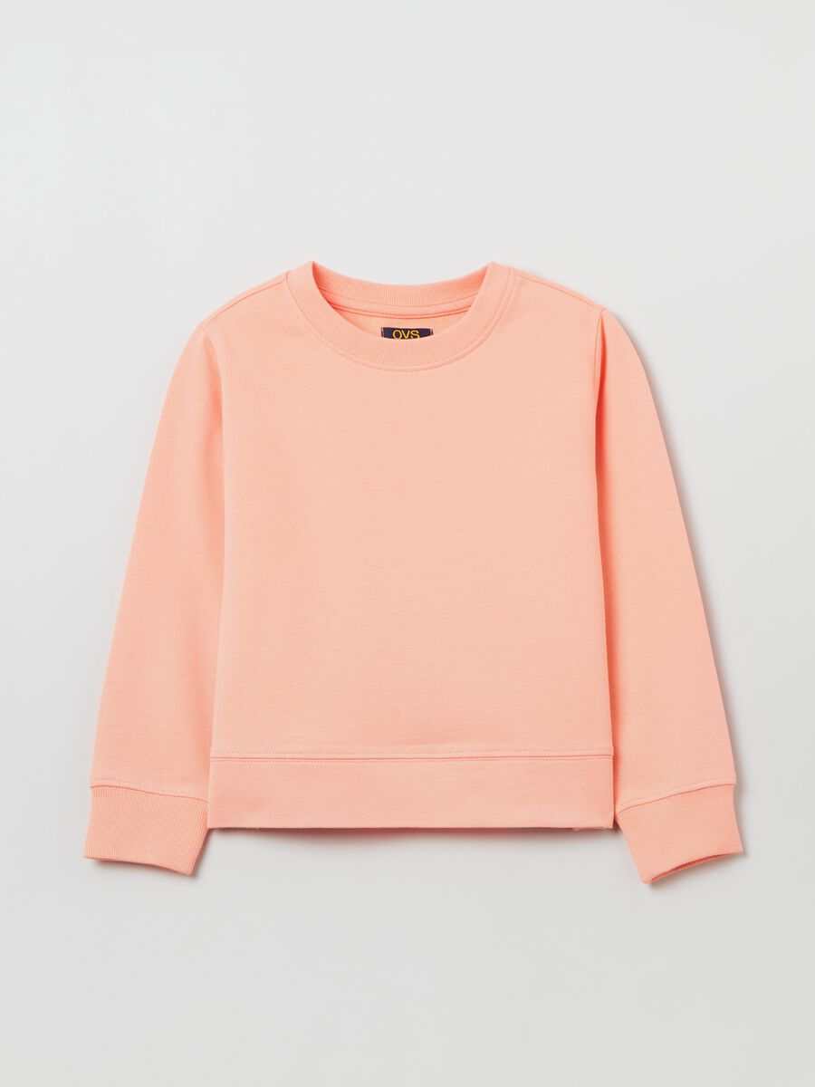 Sweatshirt in French Terry with round neck_0