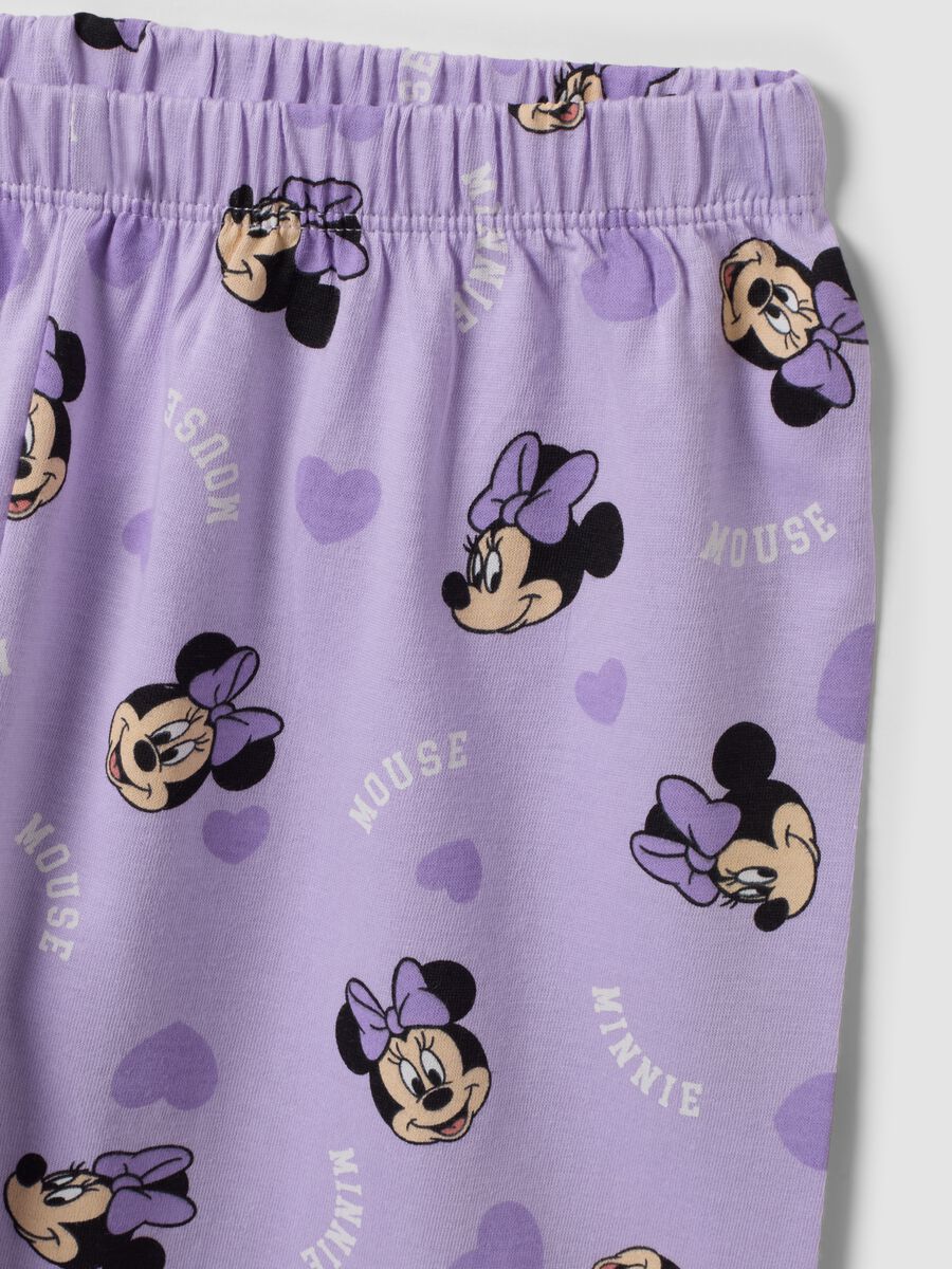 White and purple pure organic cotton Minnie print pyjamas_3
