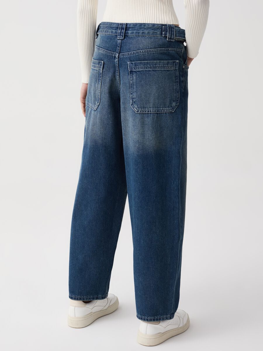 Balloon-fit utility jeans_2