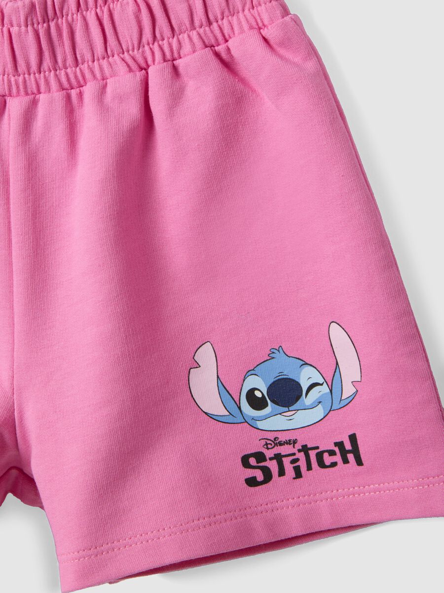 Multicolour Stretch Cotton Set for Girls with Stitch_3