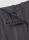 Pantaloni formali grigi flare in viscosa elasticizzata_1