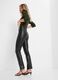 Slim-fit glossy-effect trousers_1