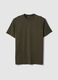 Green crew neck T-shirt in pure cotton regular fit_0