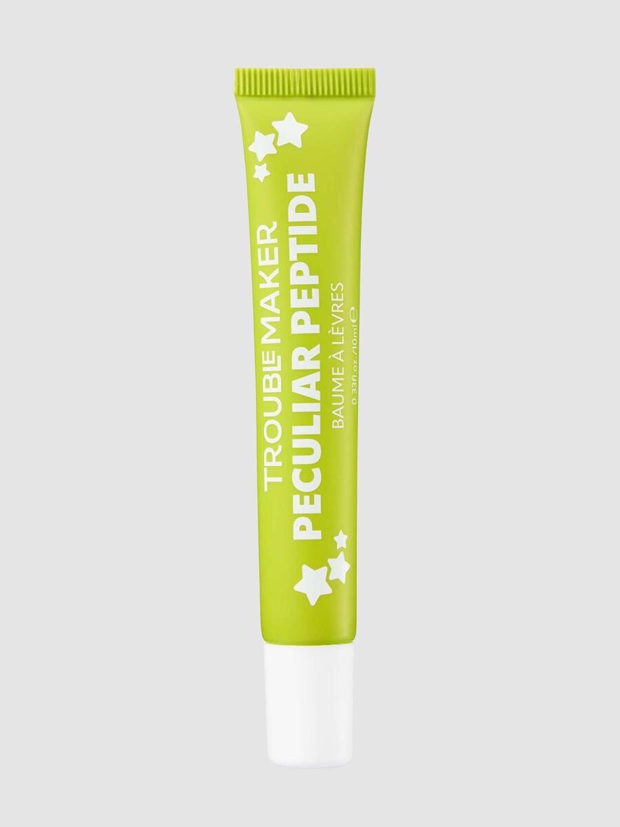 Peculiar Peptide Shimmer Lip Balm Mint Gold Clear 10ml_0