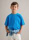 Children's regular fit blue pure cotton t-shirt_0