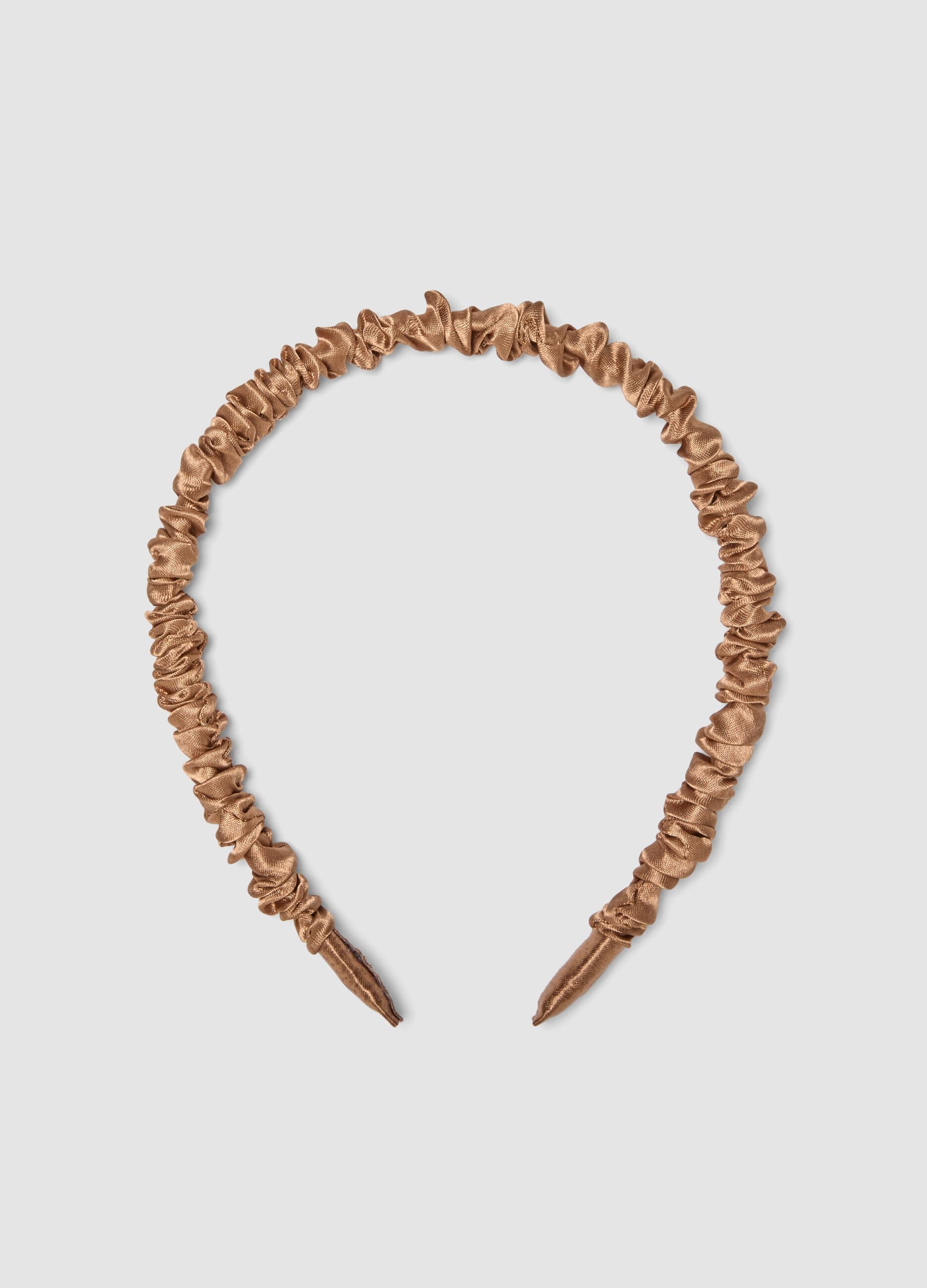 SINCERELY HAIR Mocha Satin Headband