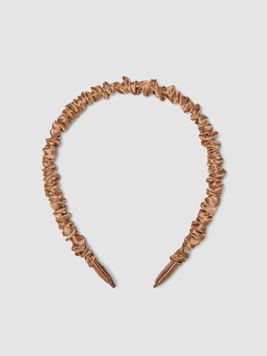 SINCERELY HAIR Serre-t&ecirc;te en satin moka_0