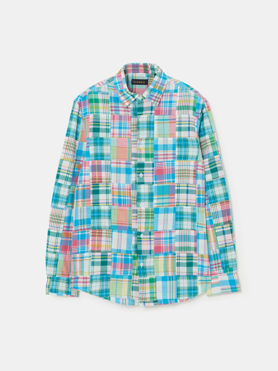 Cotton shirt with check pattern_3