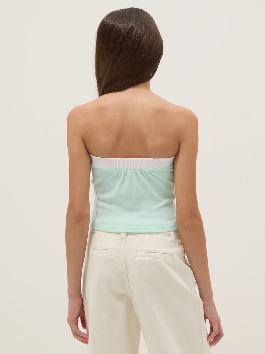 Top fitted multicolour stretch cotton for girls with print_1