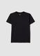 Boys&rsquo; black pure cotton regular fit T-shirt_3