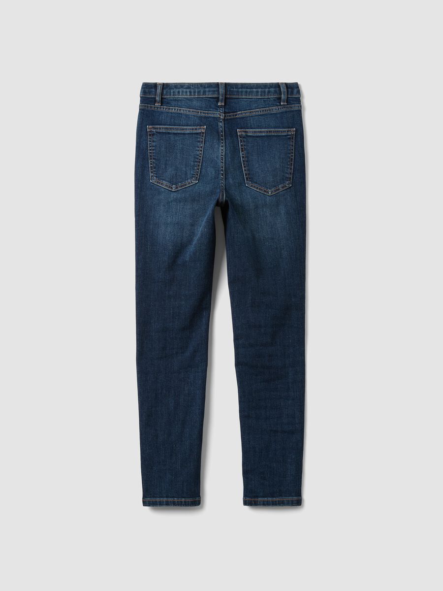 Mid-wash skinny-fit jeans in stretch cotton_6