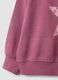 Sudadera morada de puro algod&oacute;n con estampado de estrella, corte regular para ni&ntilde;a_3