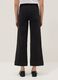 Black Stretch Cotton Wide Leg Jeans_2