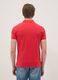Slim fit pure cotton red short sleeve polo shirt_3