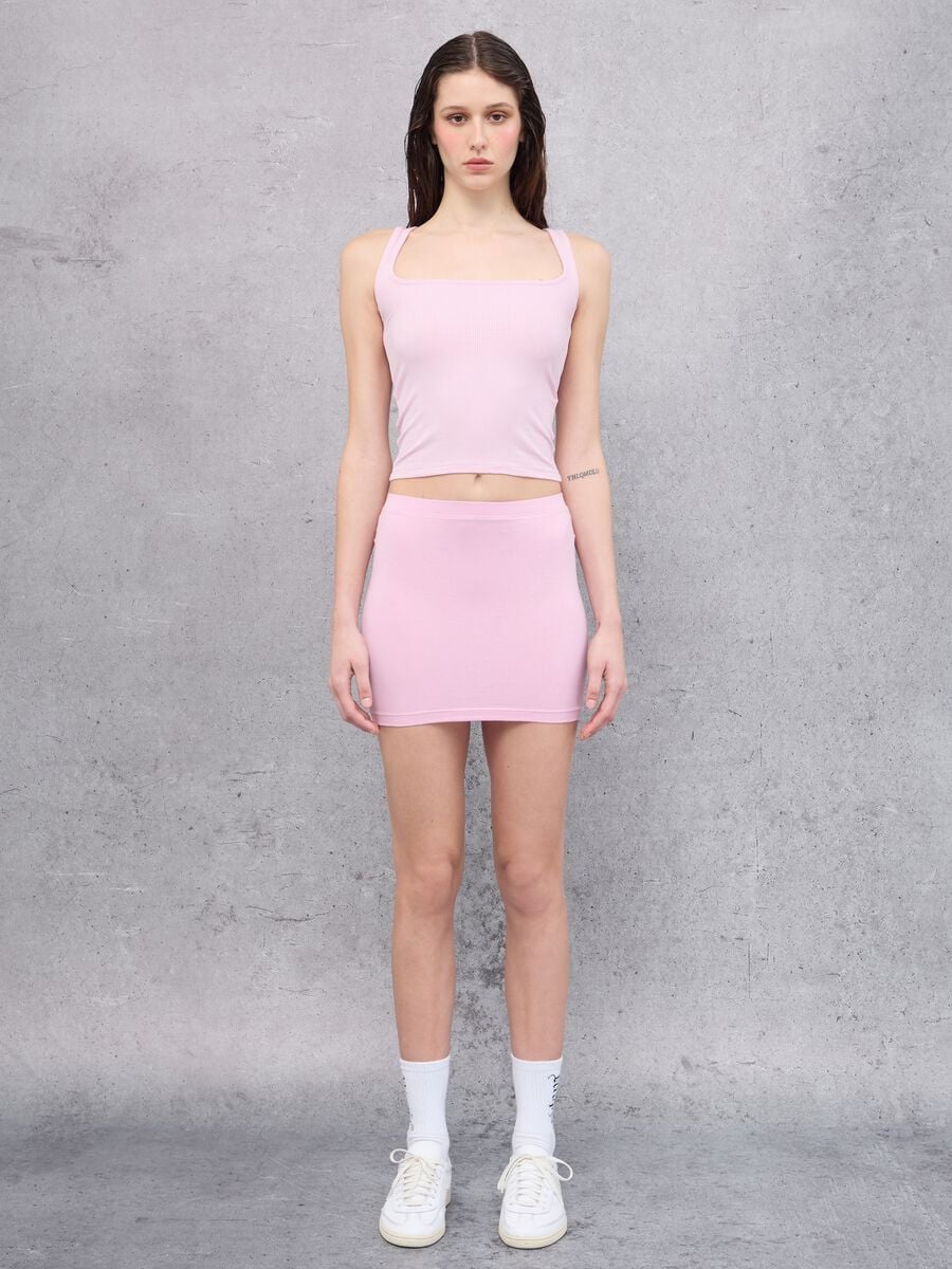 Vest Top Square Neck Pink_4