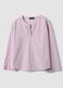 Camisa regular fit em algod&atilde;o puro &agrave;s riscas multicolor com bolso_4