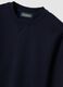 Blue crew-neck sweatshirt in cotton blend, regular fit_6