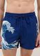 Blue beach boxers with Hokusai wave print_1