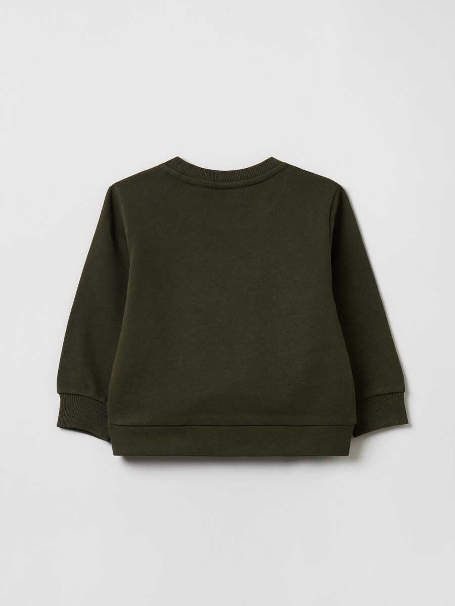 Cotton sweatshirt with round neck_1