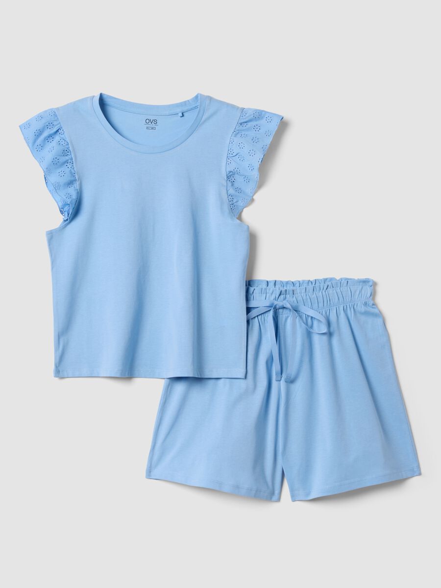 Light blue organic cotton pyjamas_0