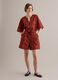 Rote Shorts aus reiner Baumwolle mit Print_0