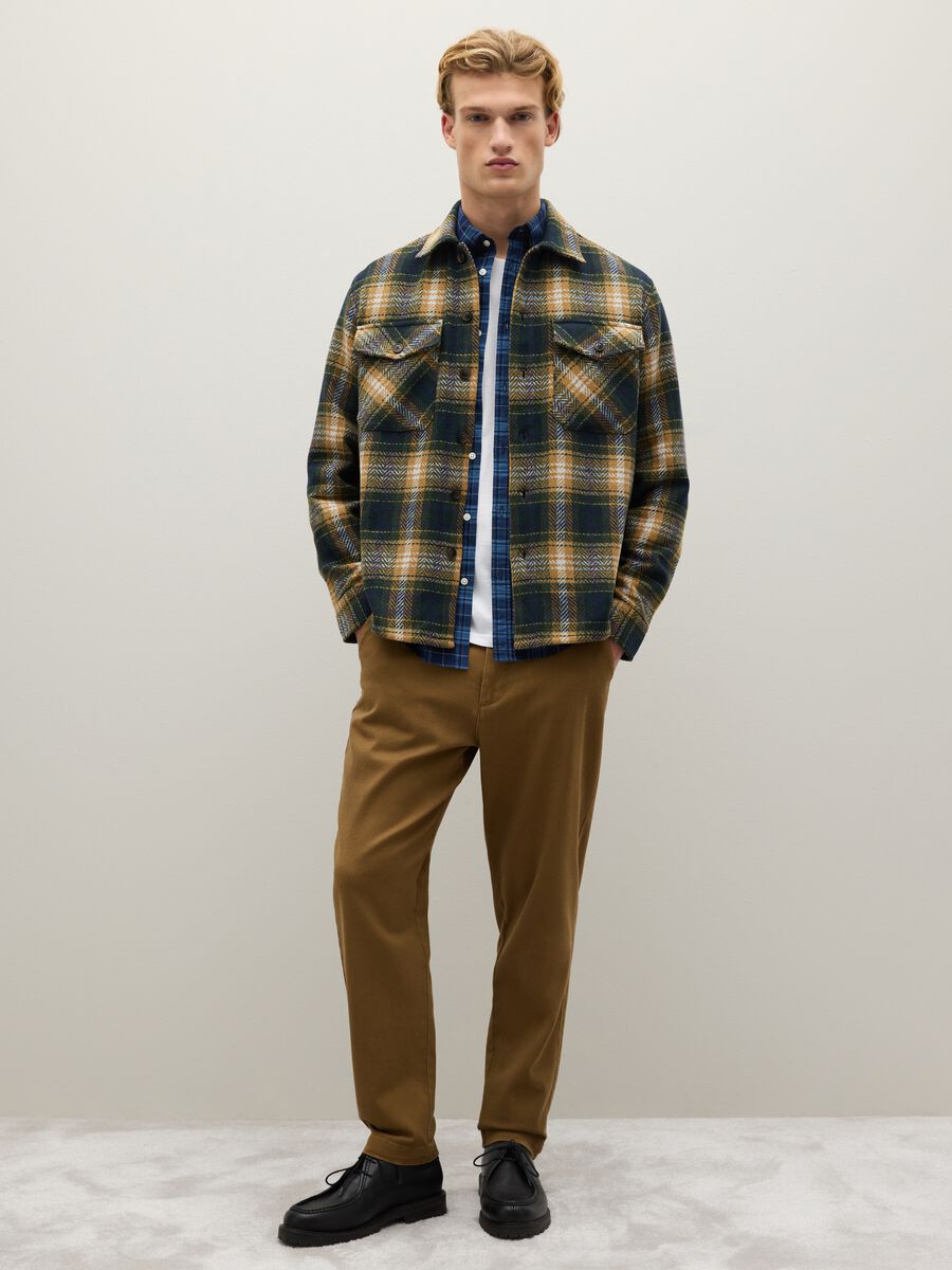 Multicolour Checked Oversized Shirt_2