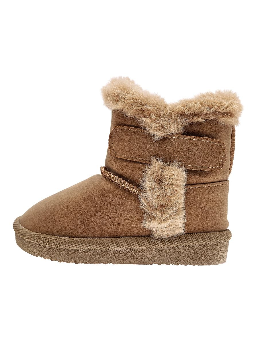 Chicco brown faux-shearling ankle boots_0