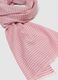 Light striped pink cotton blend scarf_1