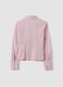 Rosa gestreiftes Slim-Fit-Hemd aus elastischer Baumwolle_5